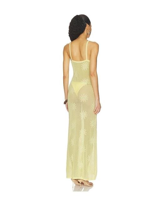 Runaway the Label White Lene Scoop Neck Knit Maxi Dress