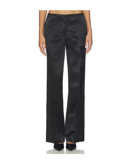Helmut Lang Black Minimal Satin Pant