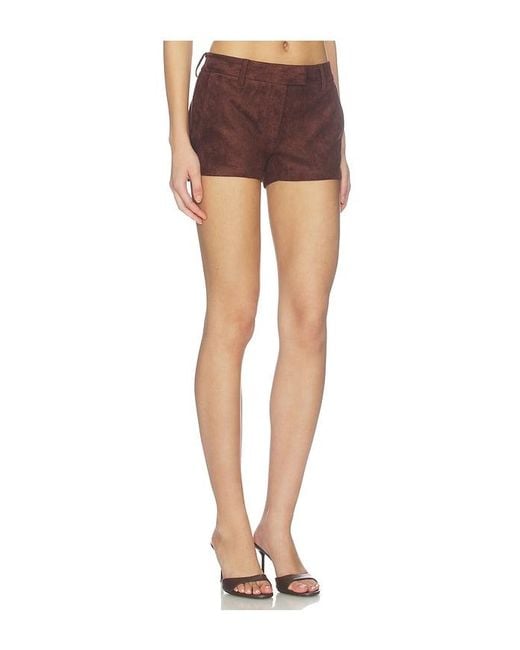 Amanda Uprichard Brown Brooklyn Shorts