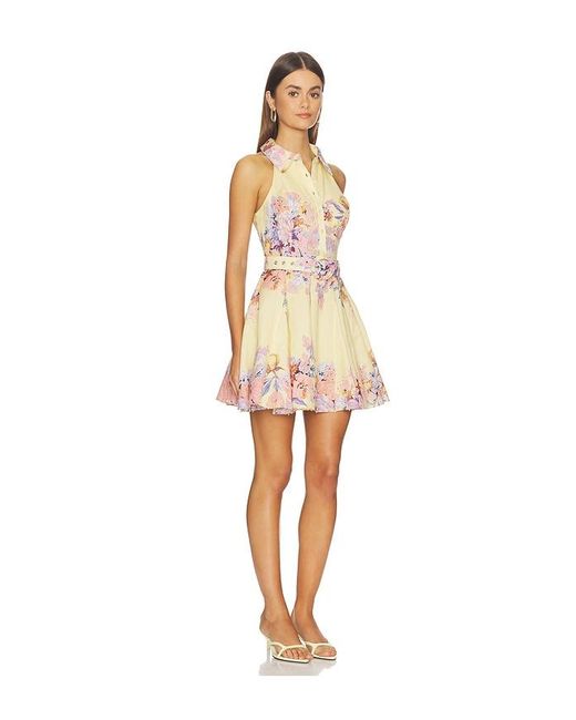 Hemant & Nandita White Short Dress With Buckle Belt
