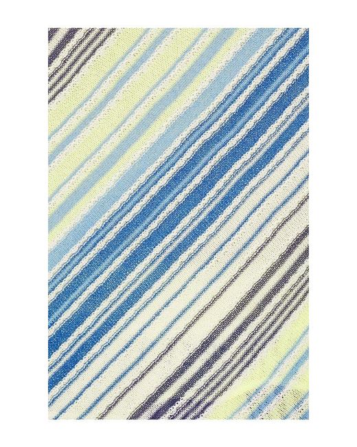 Line & Dot Blue Kit Striped Knit Sweater Top