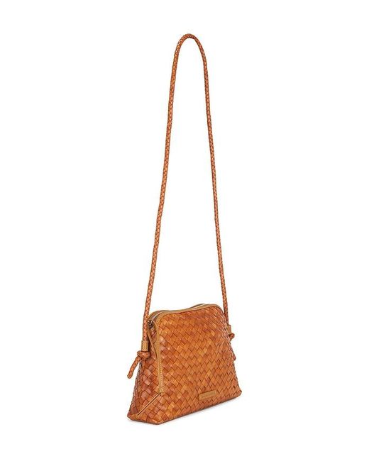 Loeffler Randall Brown Mallory Woven Crossbody