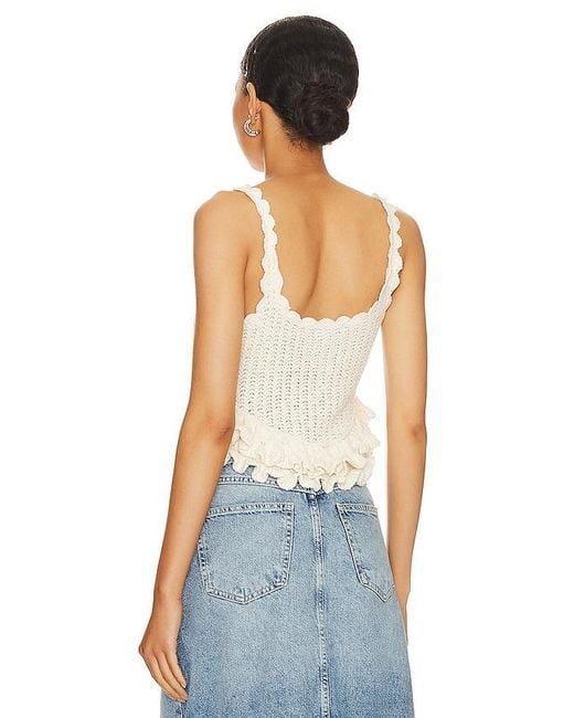 MAJORELLE Blue Taissa Corset Top