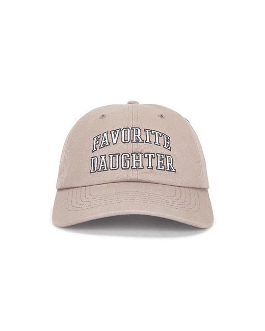FAVORITE DAUGHTER Natural The Collegiate Logo Baseball Cap