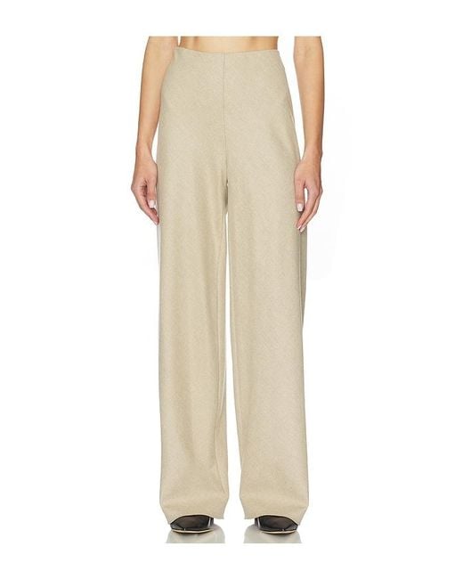 Vince Natural High Waist Wool Blend Bias Pant