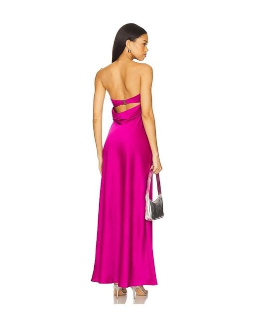 Runaway the Label Pink Celeste Maxi Dress