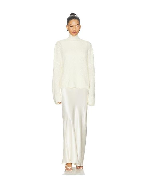 SOVERE White Verse Combo Knit Sweater