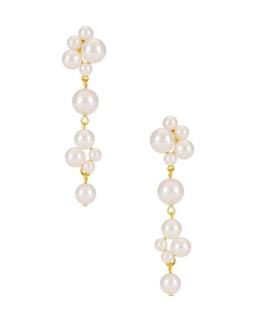 Pendientes Pernilla En Color Ivory Talla En Jennifer Behr de color White