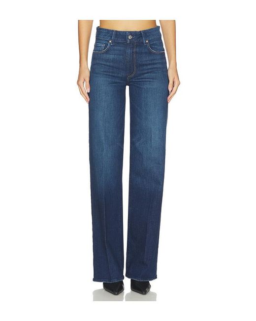PAIGE Blue Sasha Wide Leg Jeans