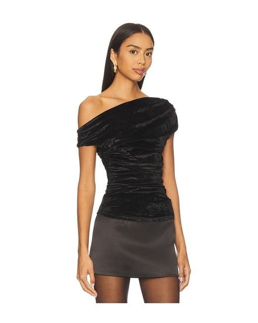 superdown Black Ruth Asymmetrical Top