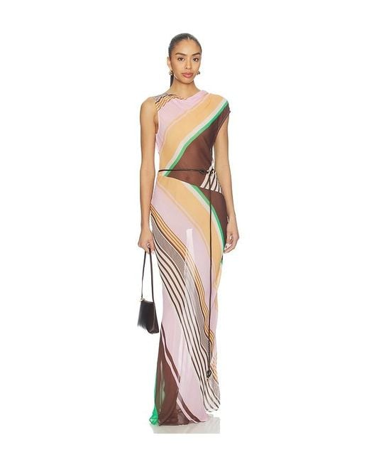 ROAME. Multicolor Capri Maxi Dress