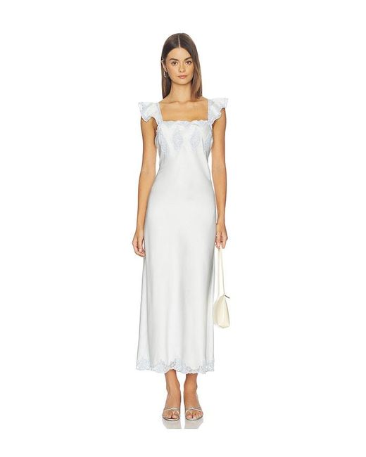 LoveShackFancy White Karmine Dress