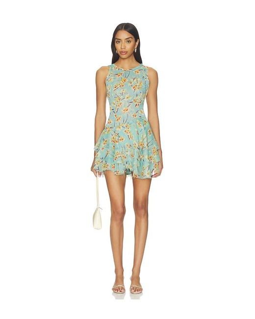 Free People Multicolor Raven Printed Mini Dress
