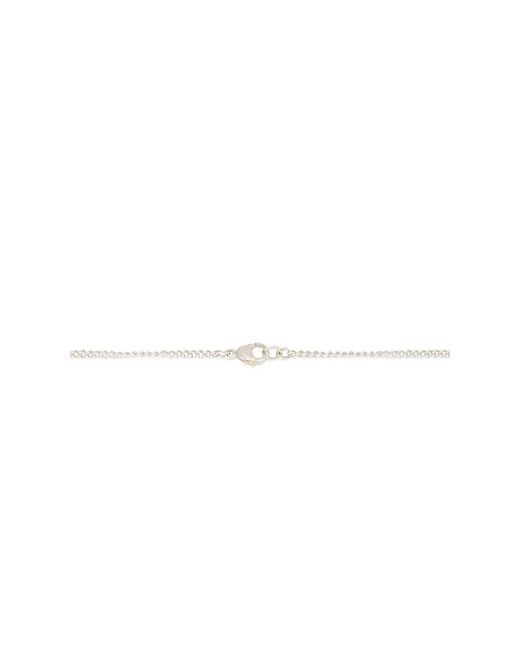 M I S B H V White Stone Necklace for men
