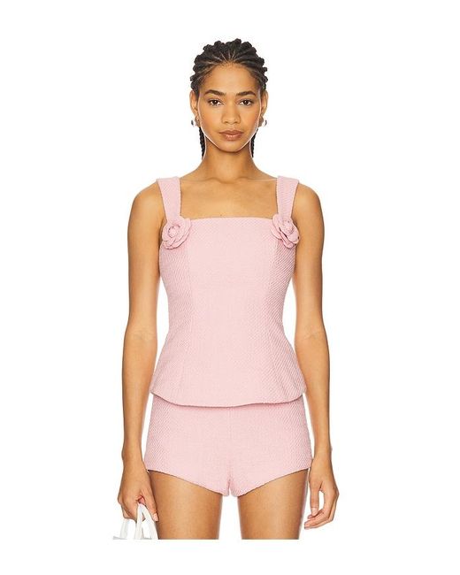 MAJORELLE Pink Clemence Top