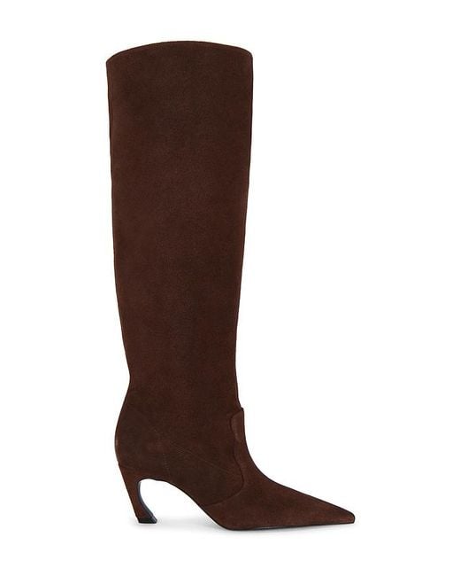 SCHUTZ SHOES Brown Lexi Mid Slouch Boot
