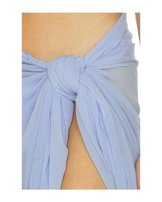 Away That Day Blue Santorini Sarong