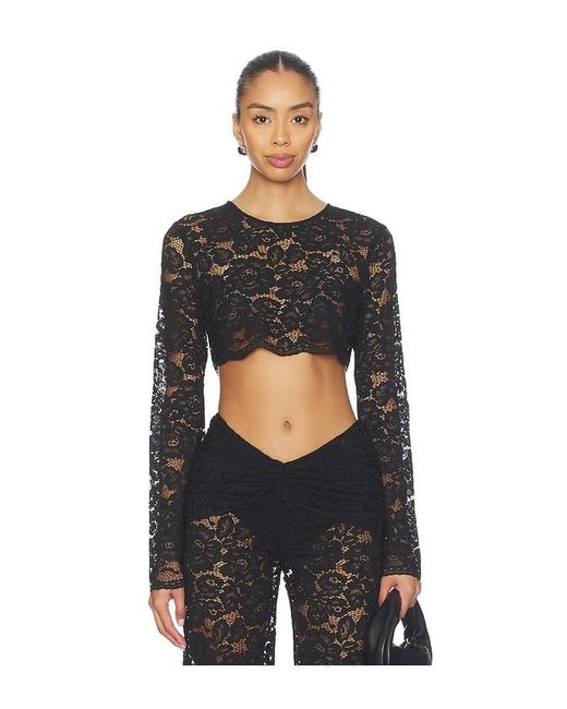 Shani Shemer Black X Revolve Ella Crop Top