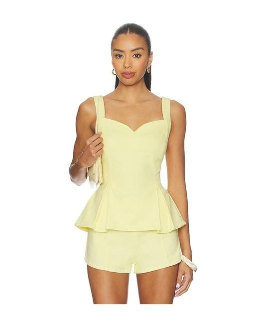 Steve Madden Yellow Zenia Top