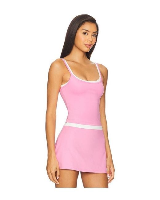 WellBeing + BeingWell Pink Flowwell Sage Tank