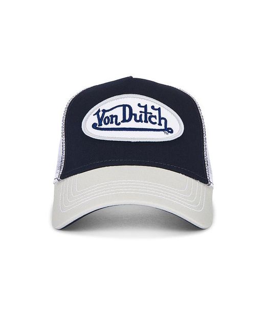 Von Dutch Blue Staple Trucker Hat for men