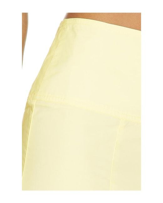Camila Coelho Yellow Nara Midi Skirt