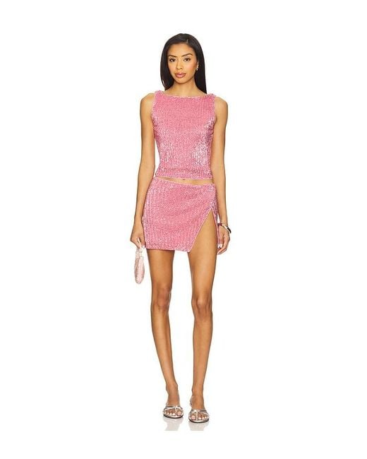 Lovers + Friends Pink Selma Top