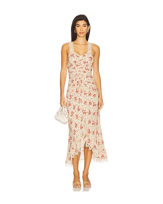 Vestido Midi Stevie En Color Crema Talla (También En 4, 6, 8) Cinq À Sept de color Multicolor