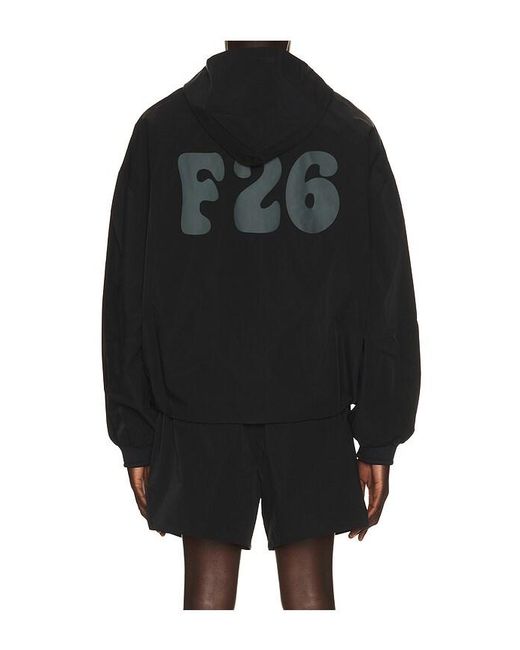 Fear Of God Black Full Zip Hooded Anorak for men