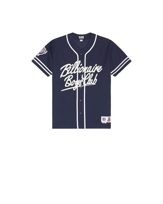 BBCICECREAM Blue Big Chew Baseball Shirt for men