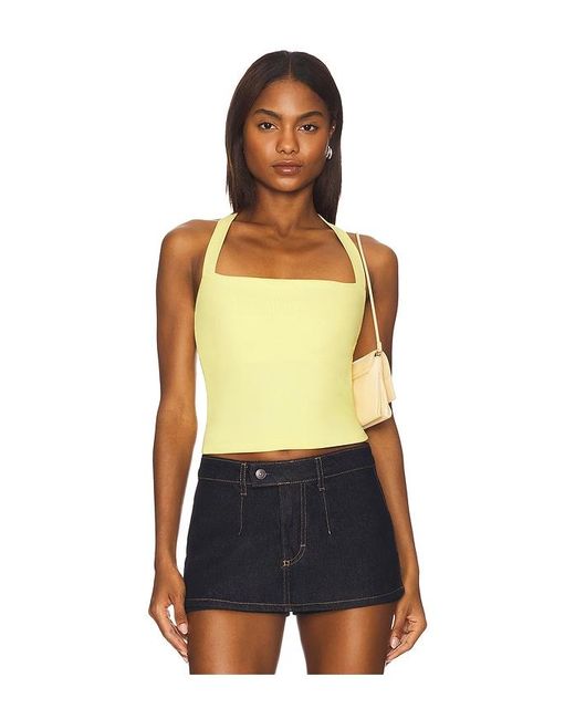 Top Halter En Color Amarillo Limon Talla (También En M, S, Xl, Xs) Susana Monaco de color Multicolor