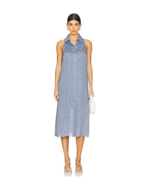 Theory Blue Shirt Dress