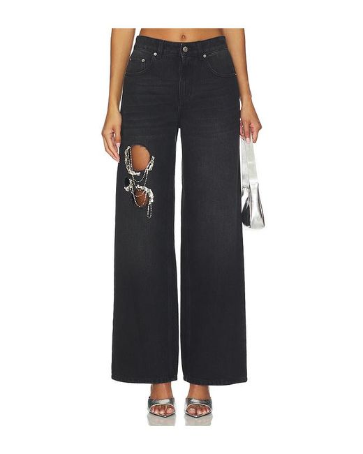 Area Black Jeans Crystal