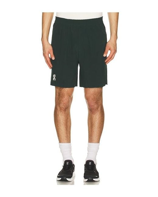 On Shoes Green Train Shorts for men