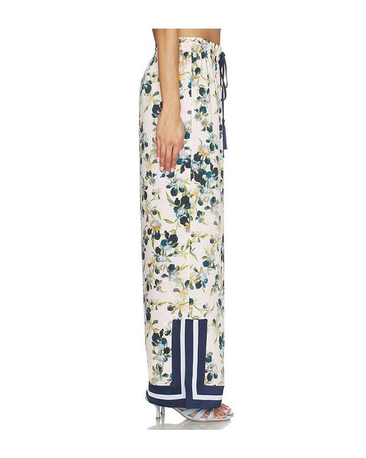 Cinq À Sept White Trailing Iris Asher Pant