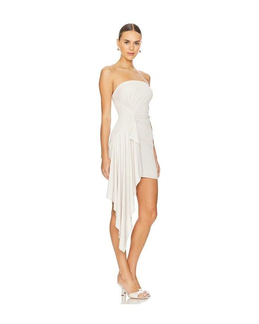 Camila Coelho White Cascada Mini Dress