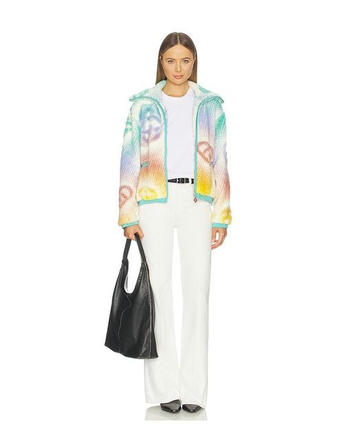 Casablanca White Monogram Fleece Jacket