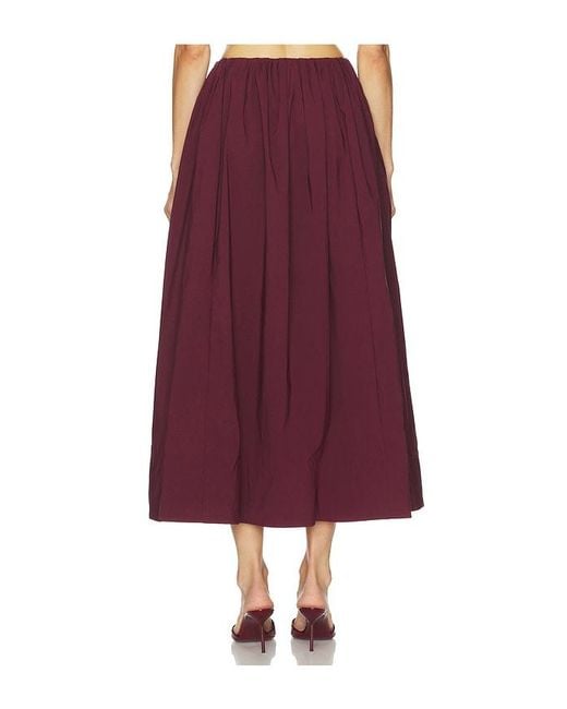 Camila Coelho Purple Carina Midi Skirt