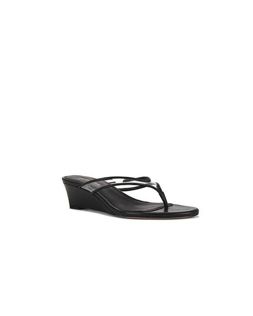Veronica Beard Black Clea Wedge Sandal