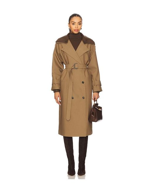 Line & Dot Natural Linden Trench Coat