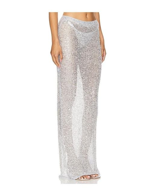 Nbd White Shanti Maxi Skirt