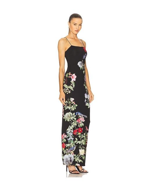 Alice + Olivia Black Fifi Maxi Dress