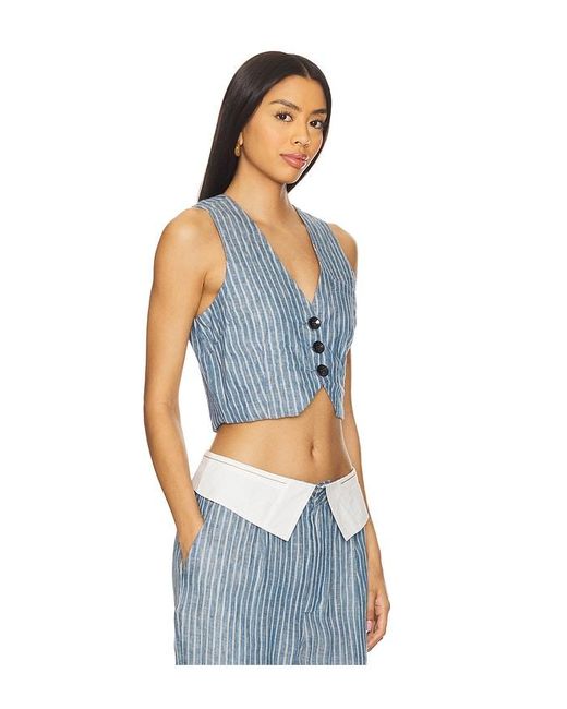 OSIS STUDIO Blue Debbie Vest