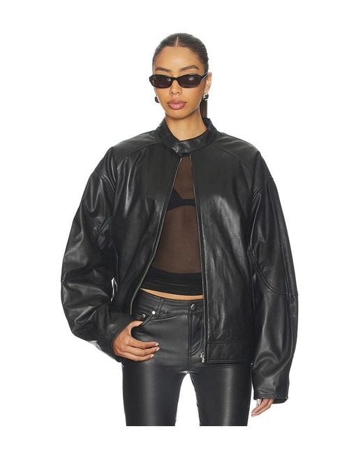EB DENIM Black Domenico Bomber Jacket