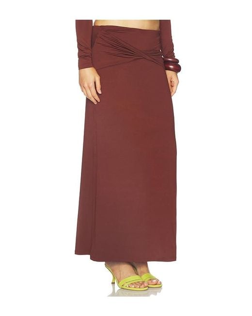Seven Wonders Red Kamilla Twist Maxi Skirt