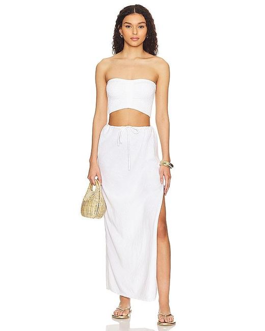 LSPACE White Summer Feels Skirt