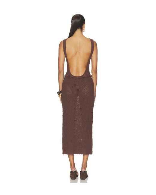 Lovers + Friends Brown Geneia Knit Dress