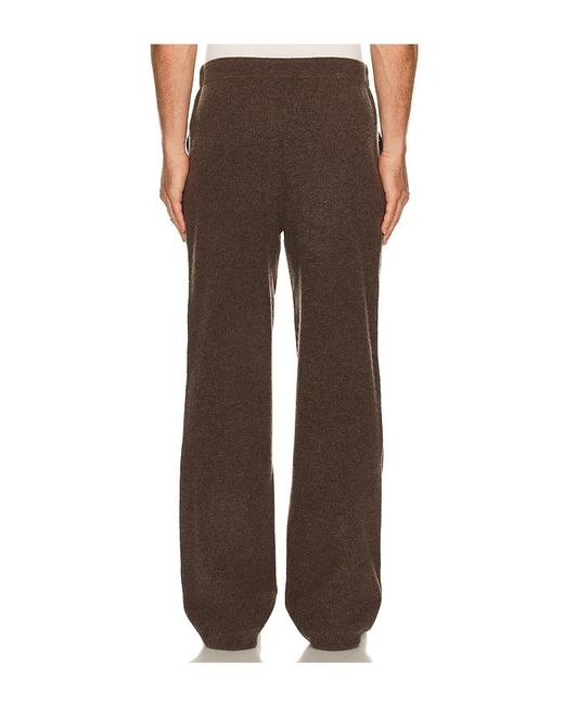 KROST Brown Wool Knit Pants for men