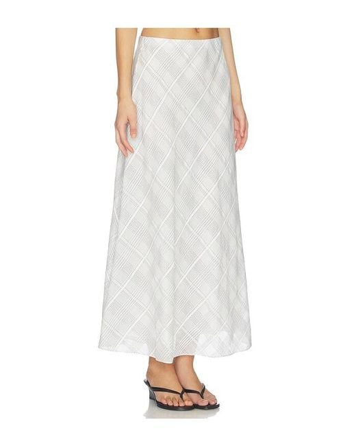 Rag & Bone White Wren Plaid Skirt