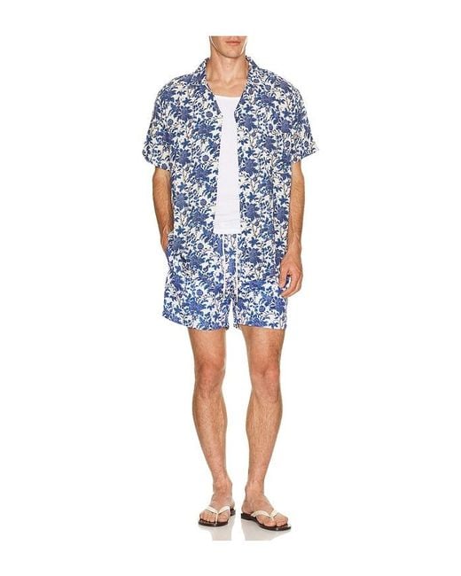 ARRELS Barcelona Blue Marmaris X Lazaro Rosa-Violan Classic Swim Shorts for men